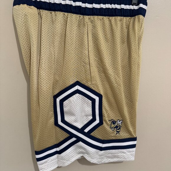 Adidas Georgia Tech Yellow Jackets Team Issue Swingman Basketball Shorts Mens M - Picture 4 of 9